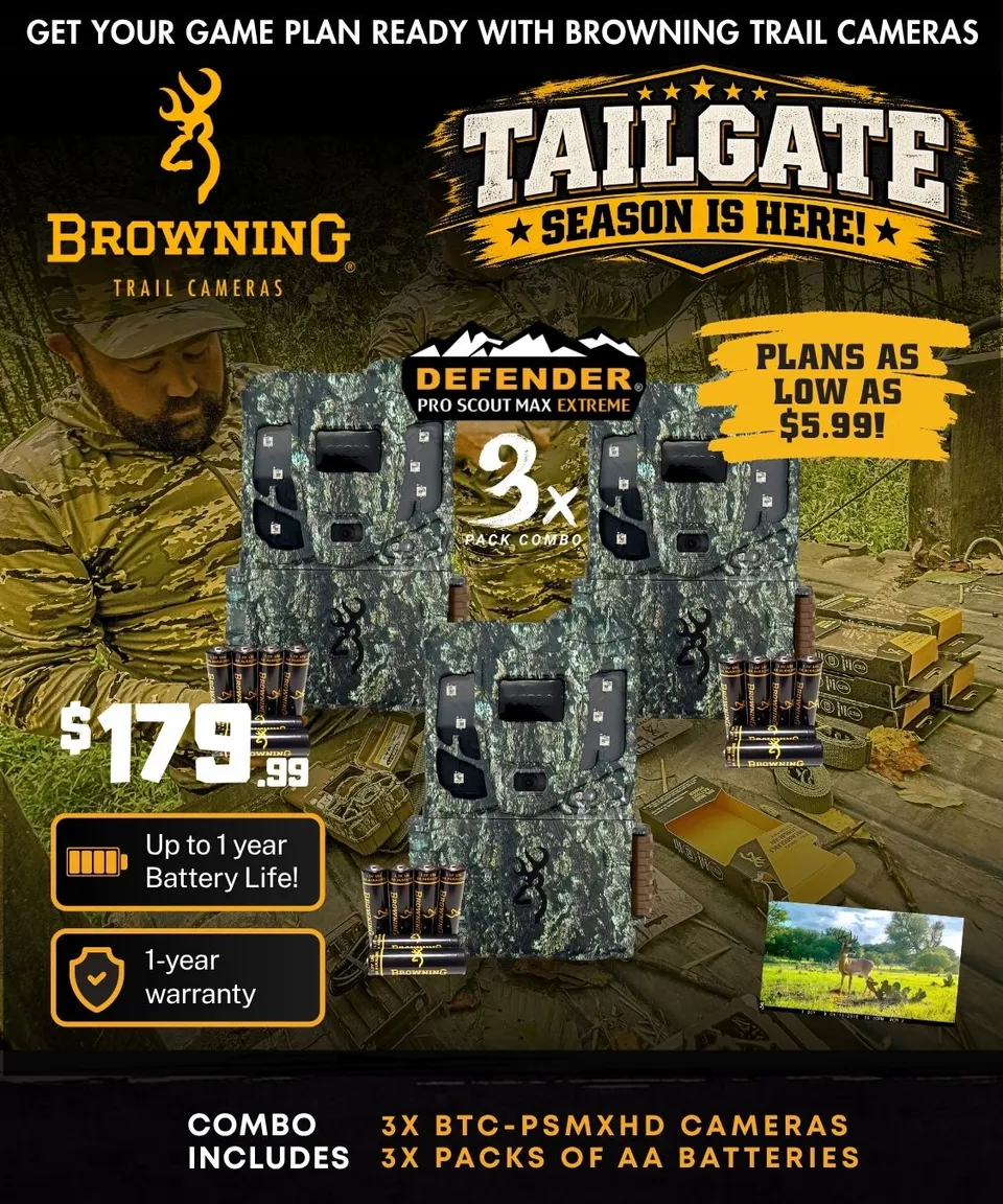 browning-trail-cameras-defender-pro-scout-max-extreme-hd-3er-pack-22-mp-wildkame image 1