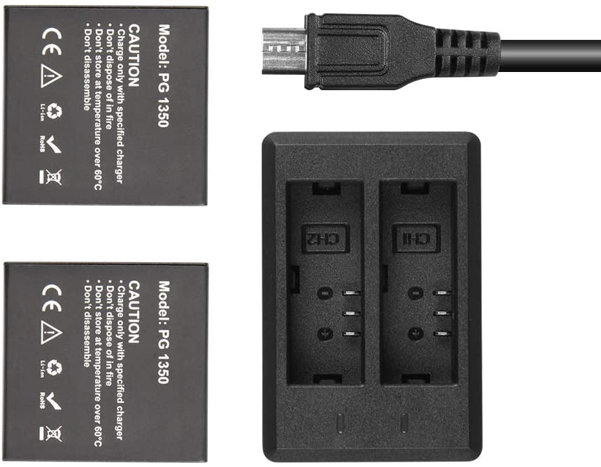 akaso-brave-7-le-akku-ladeger-t-mit-2x-1350-mah-akkus image 1