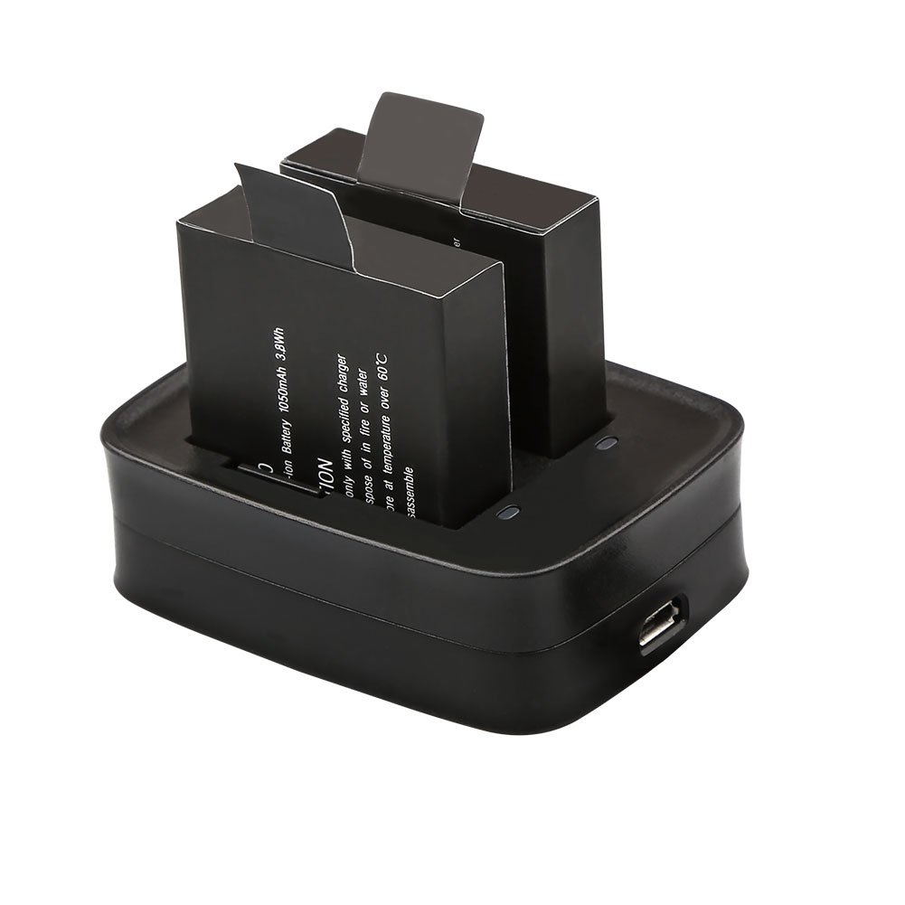 akaso-v50-elite-akku-set-2x-1050mah-mit-usb-doppelladeger-t image 4