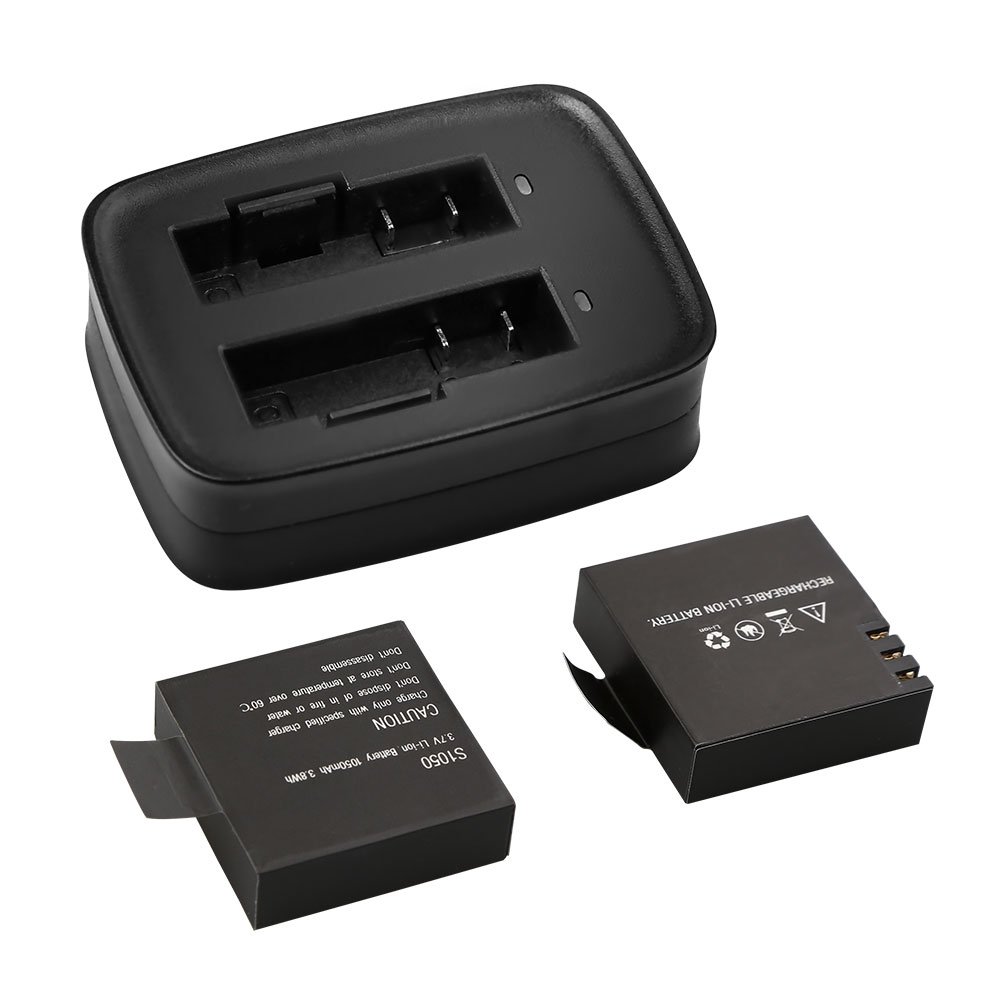 akaso-v50-elite-akku-set-2x-1050mah-mit-usb-doppelladeger-t image 5