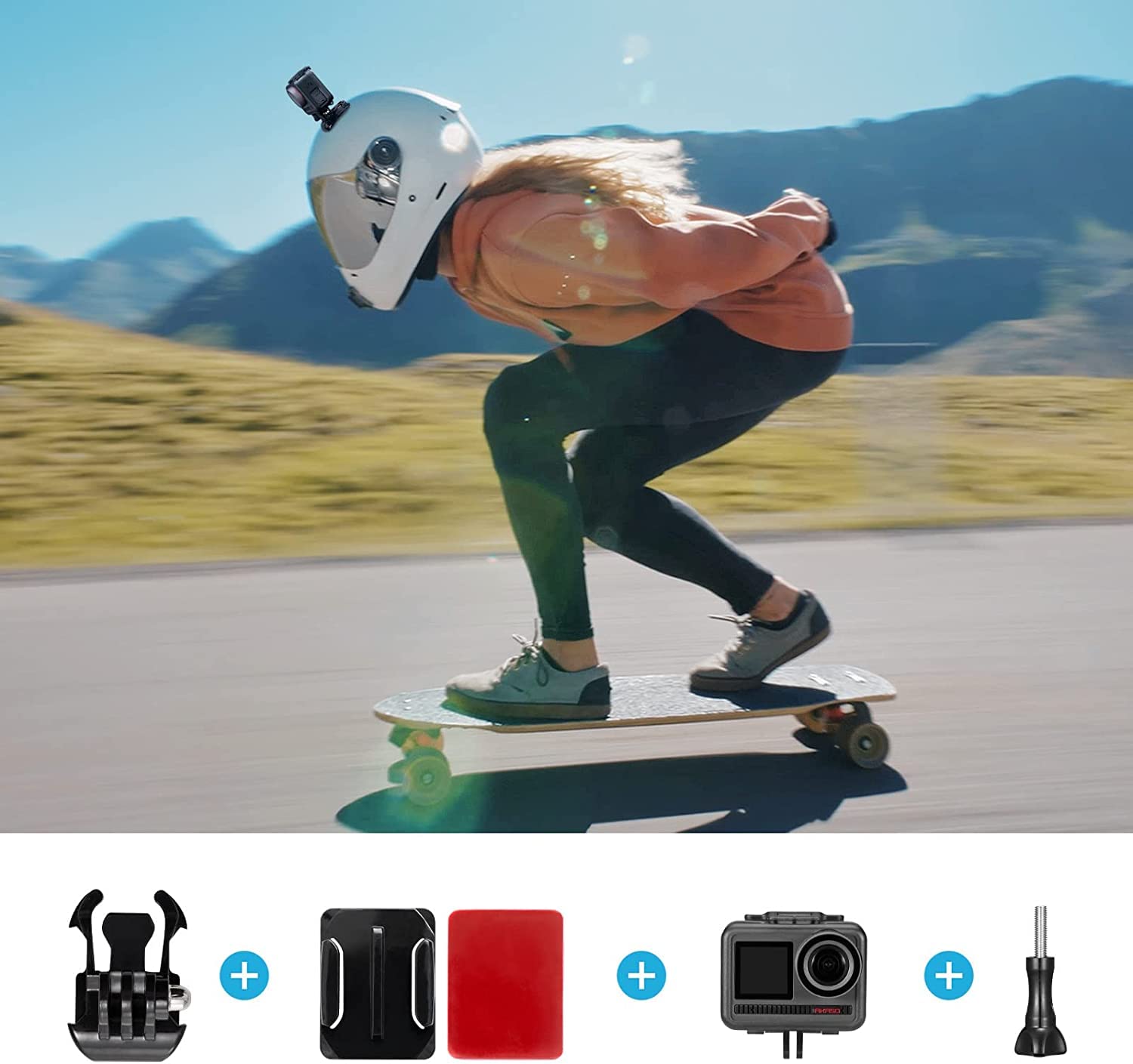 akaso-actioncam-halterung-f-r-skateboard-f-r-gopro-hero-akaso image 2