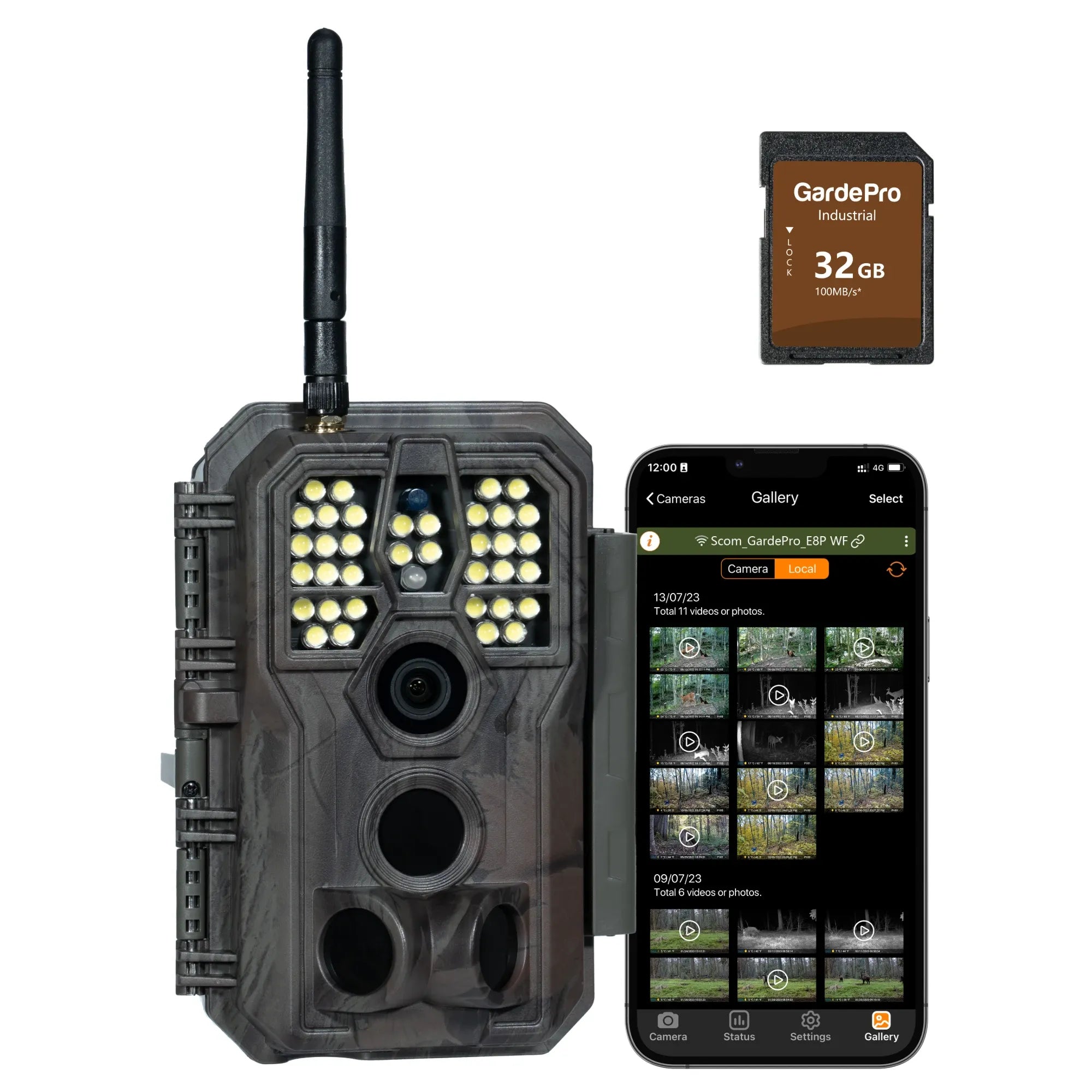 gardepro-e8pwf-wildkamera-mit-wei-lichtblitz-48-mp-1296p-hd-wi-fi-8000mah-akku image 3