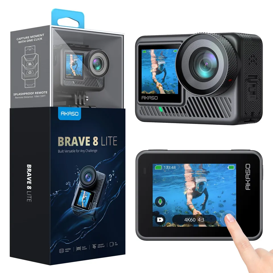 akaso-brave-8-lite-action-cam-4k60-20mp-mit-60m-wasserschutz image 1