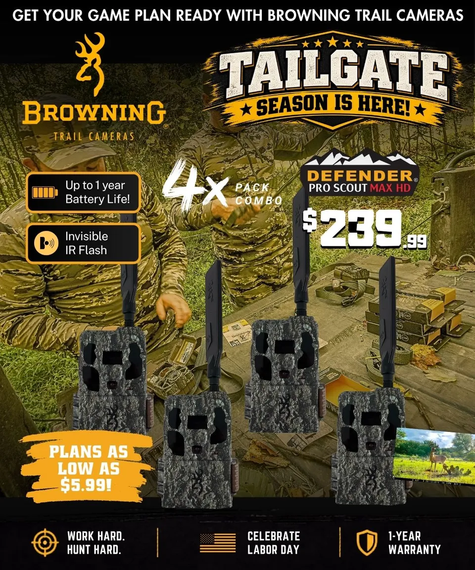 browning-trail-cameras-defender-pro-scout-max-hd-wildkamera-4er-pack-combo image 1