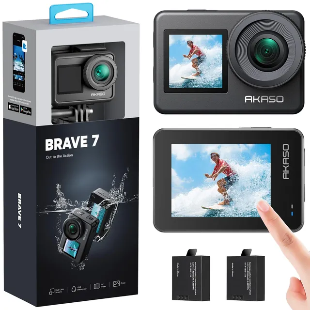 akaso-brave-7-actioncam-4k30-20mp-ipx8-dual-display-eis-2-0 image 1