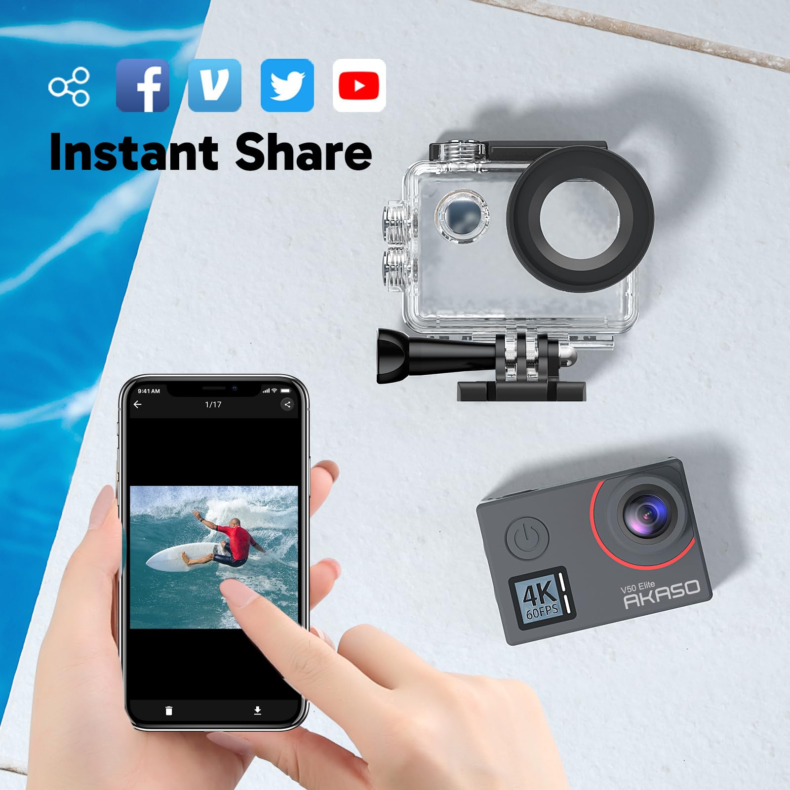 akaso-v50-elite-4k60-action-cam-40m-unterwasserkamera image 8