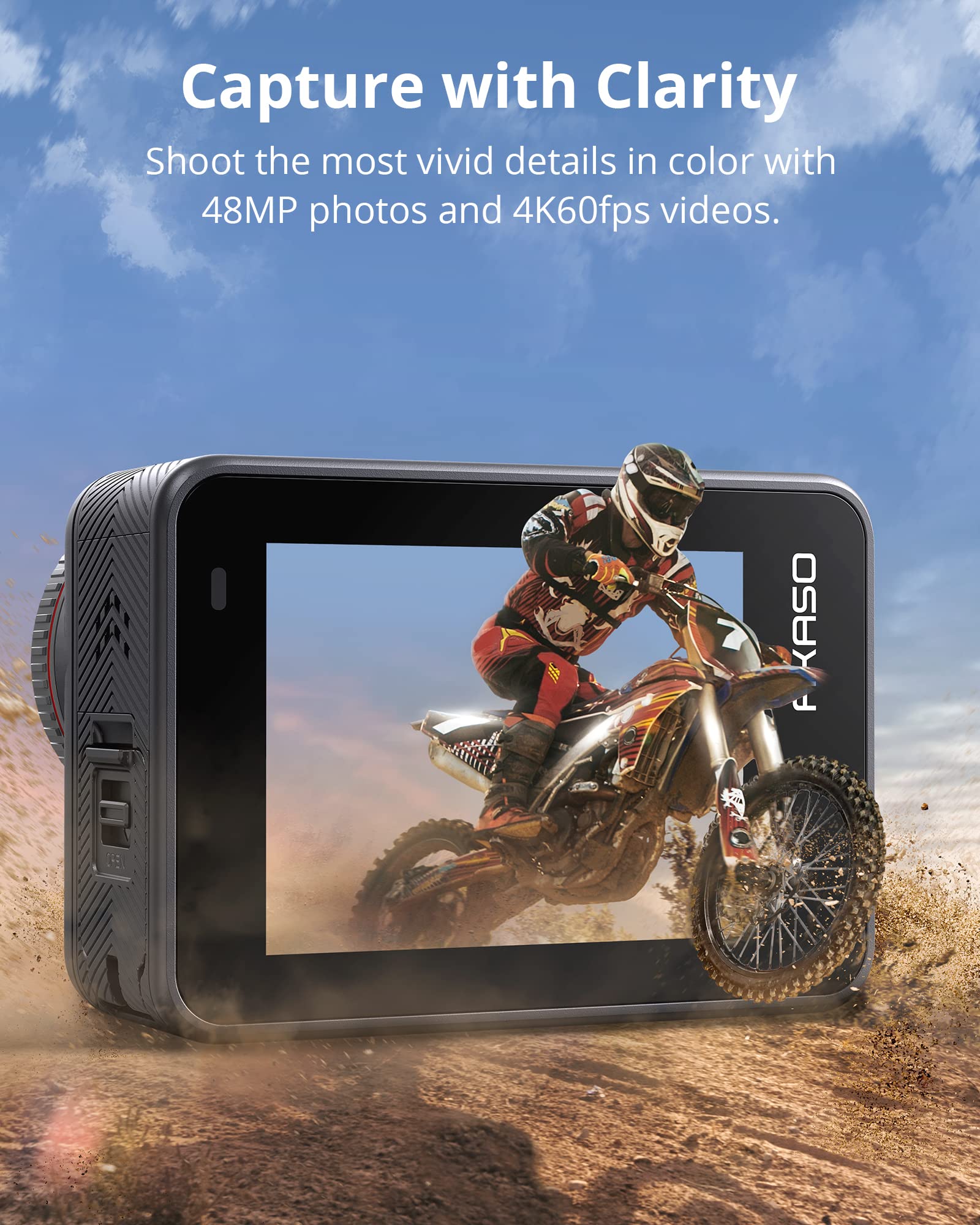 akaso-brave-8-action-cam-4k60fps-48mp-supersmooth image 2