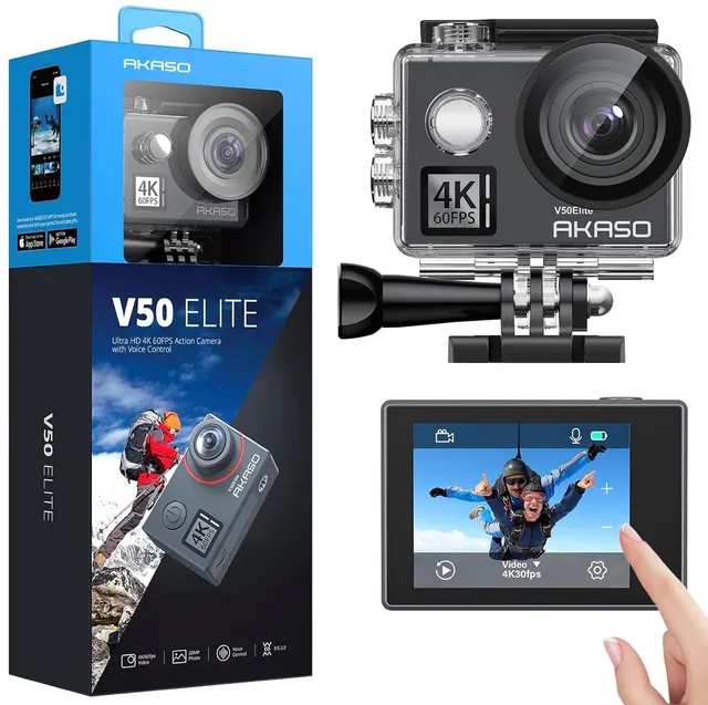 akaso-v50-elite-4k60-action-cam-40m-unterwasserkamera image 1