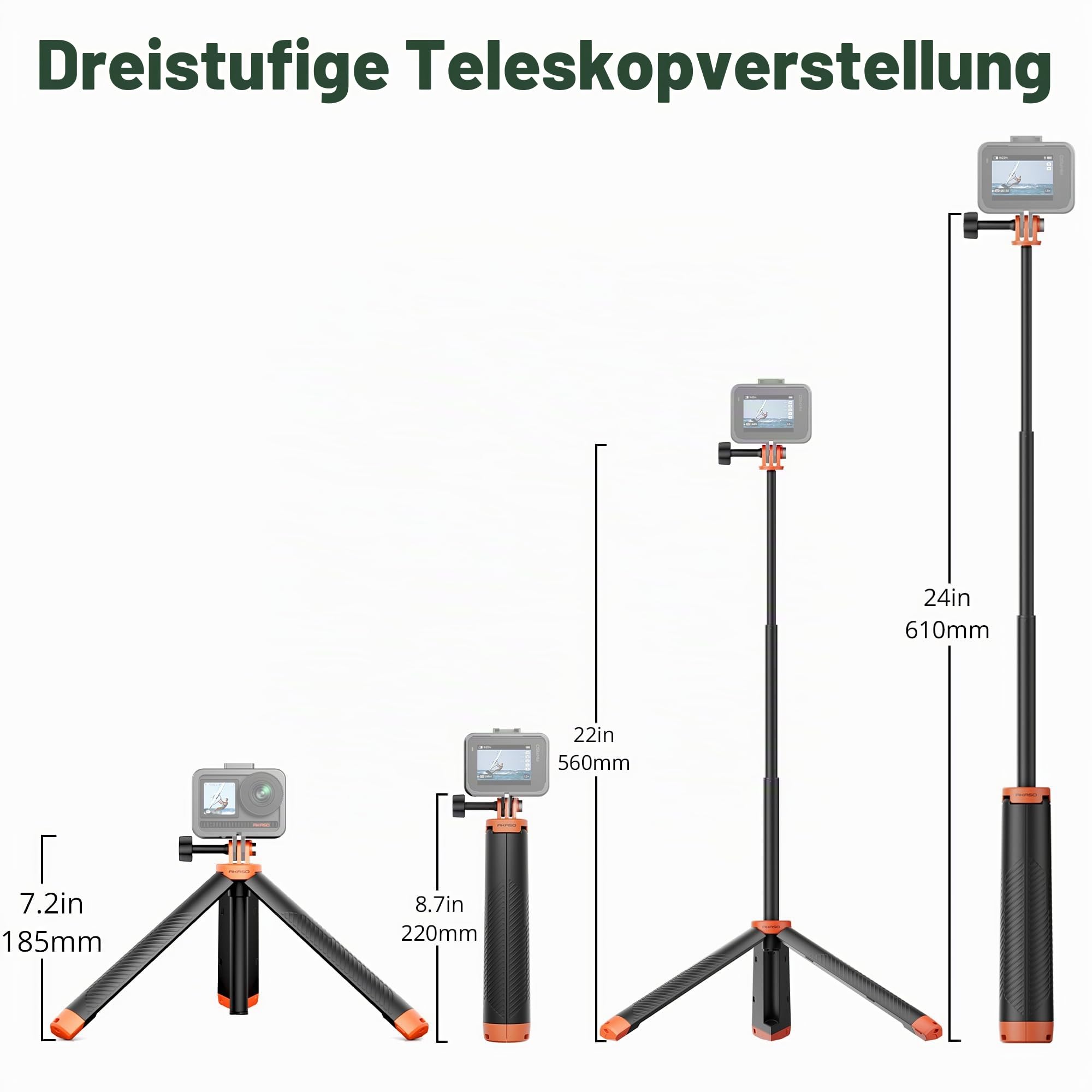 akaso-schwimmender-selfie-stick-handgriff-21-8-61-cm image 2
