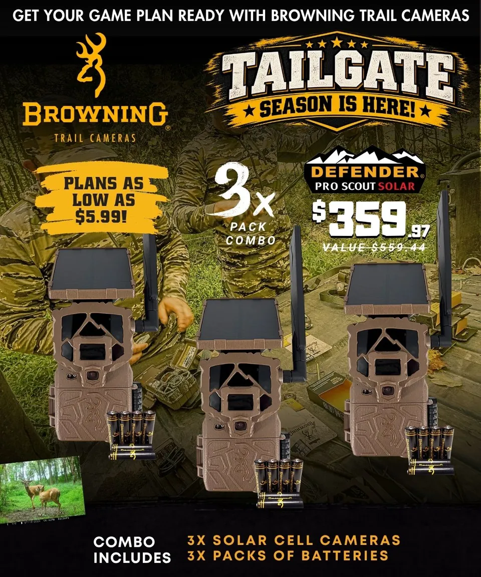 browning-trail-cameras-defender-pro-scout-max-hd-solar-wildkamera-3er-set-braun image 1