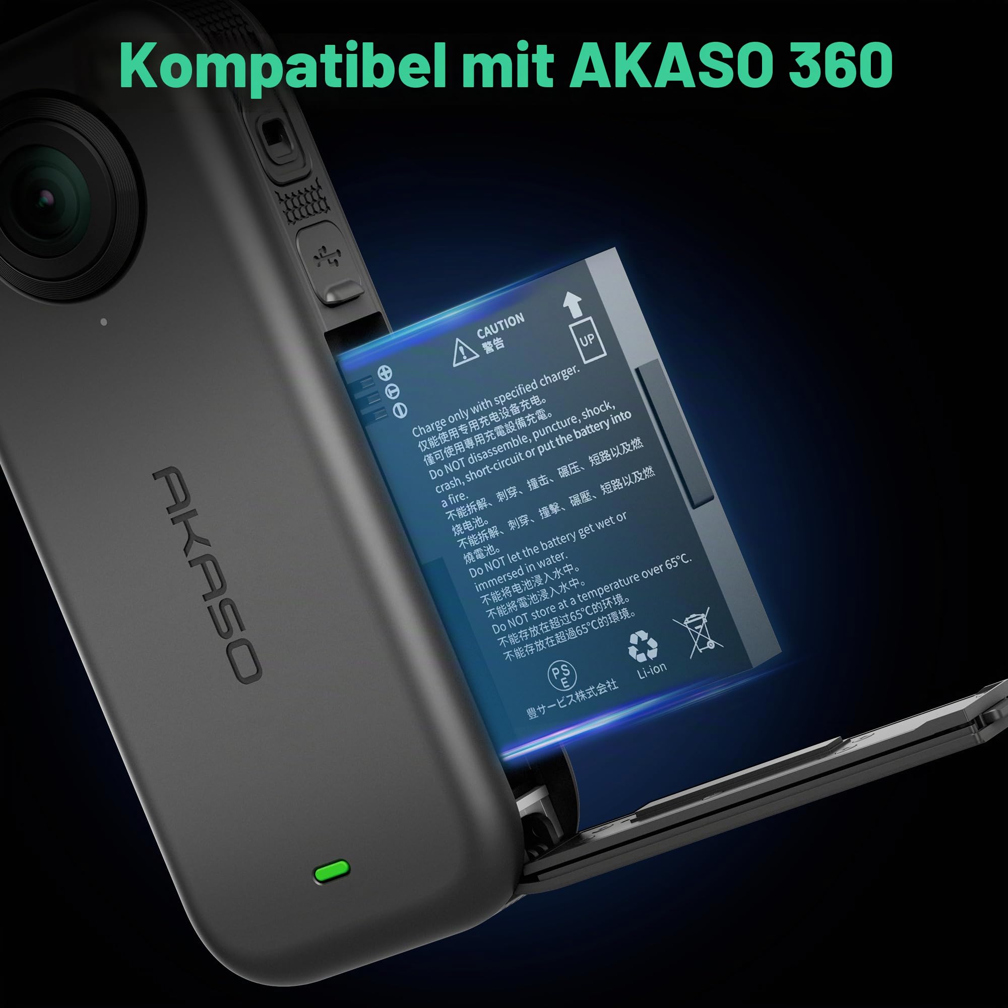 akaso-360-grad-kamera-akku-und-ladeger-t-ersatzakku-ladestation-f-r-akaso-360-mi image 2