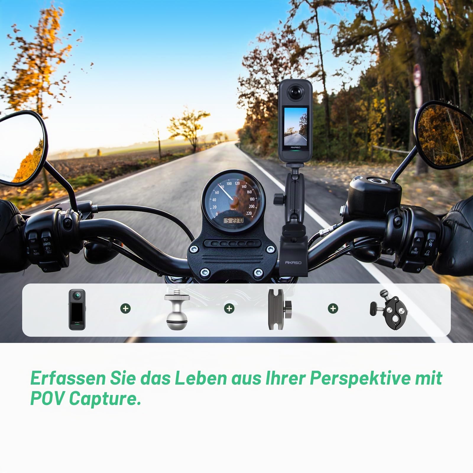 akaso-360-action-cam-motor-set-5-7k-72mp-mit-128gb-speicherkarte-und-selfie-stic image 8