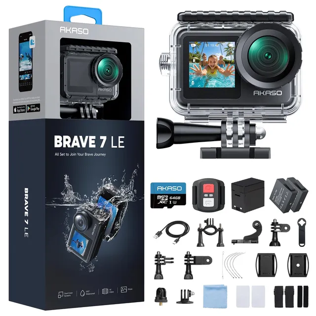 akaso-brave-7-le-action-cam-4k30fps-20mp-dual-screen image 1