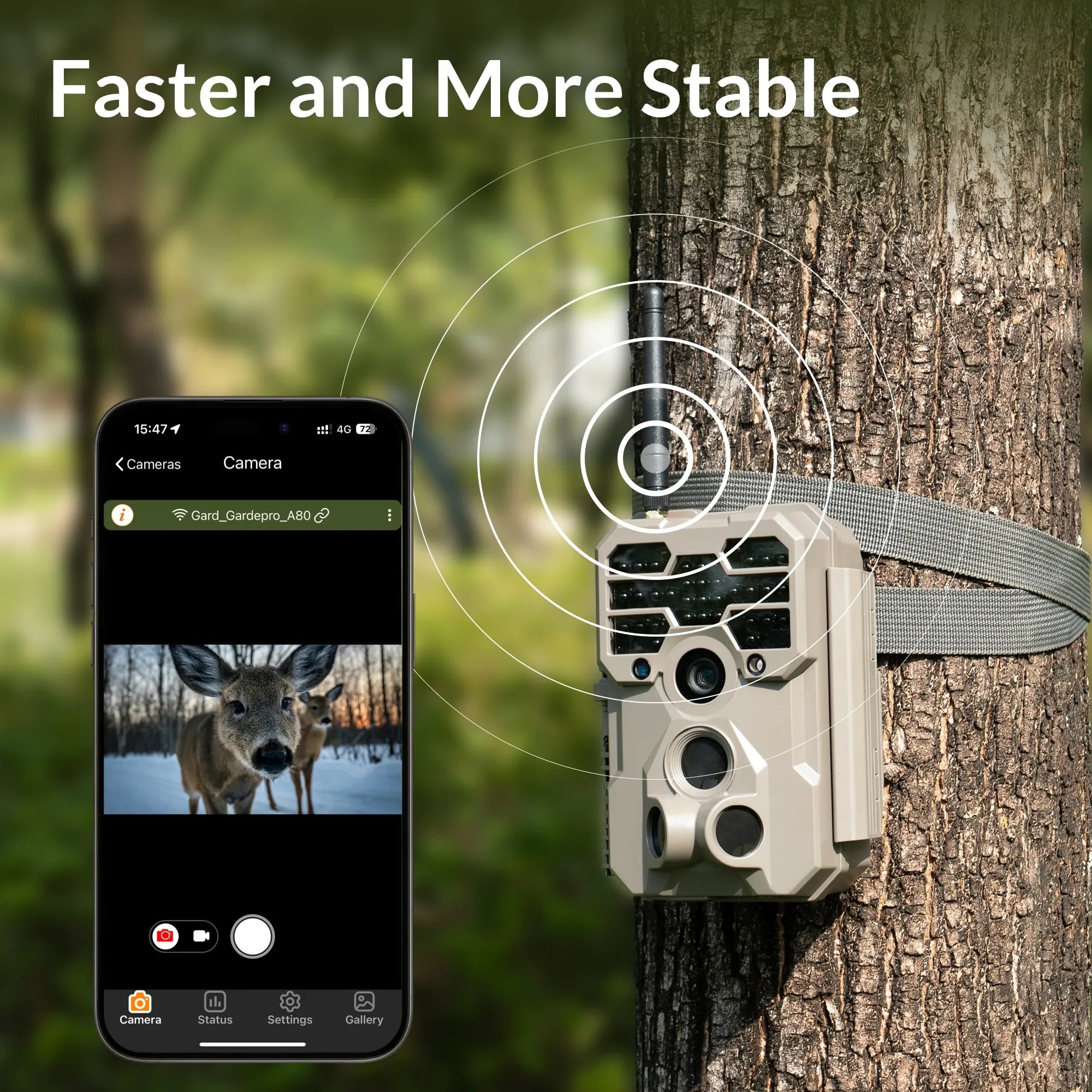 gardepro-a80-wifi-wildkamera-mit-solarpanel-sp350-4k-sony-starvis-no-glow image 4