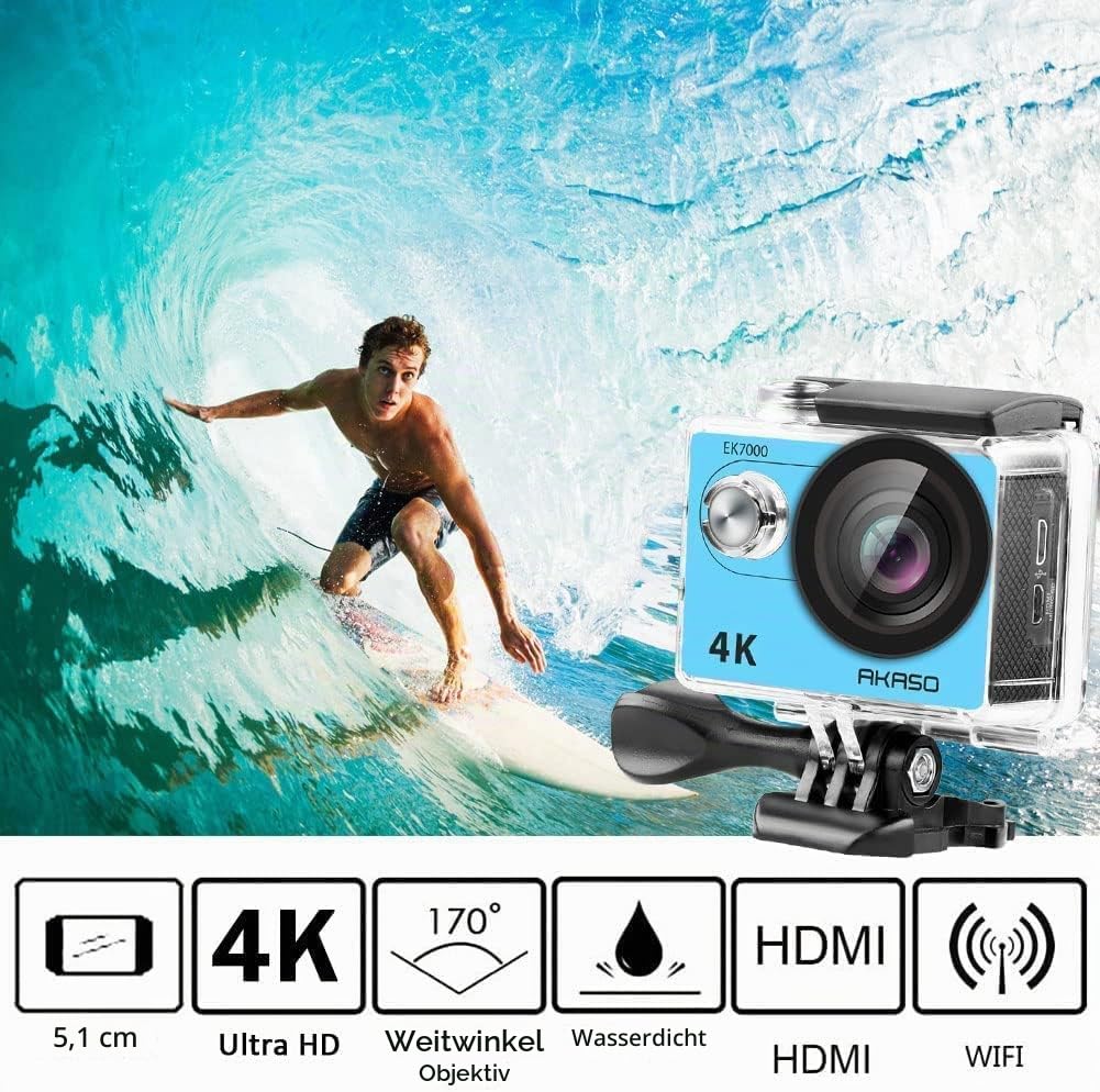 akaso-ek7000-4k30-action-kamera-blau image 2