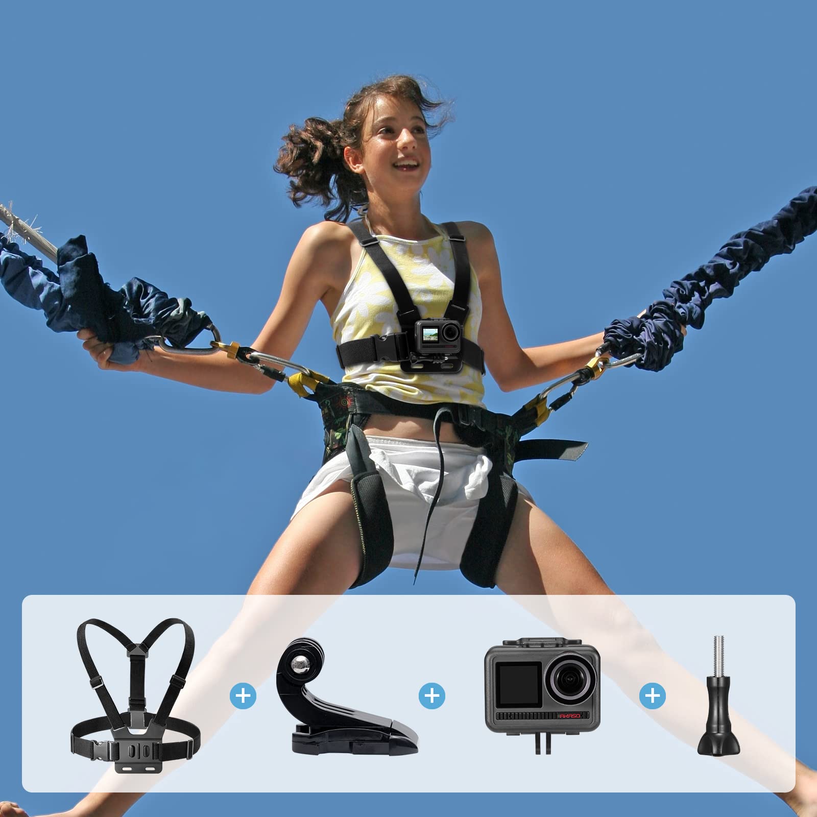 akaso-action-cam-bungee-kit-befestigungsset image 2